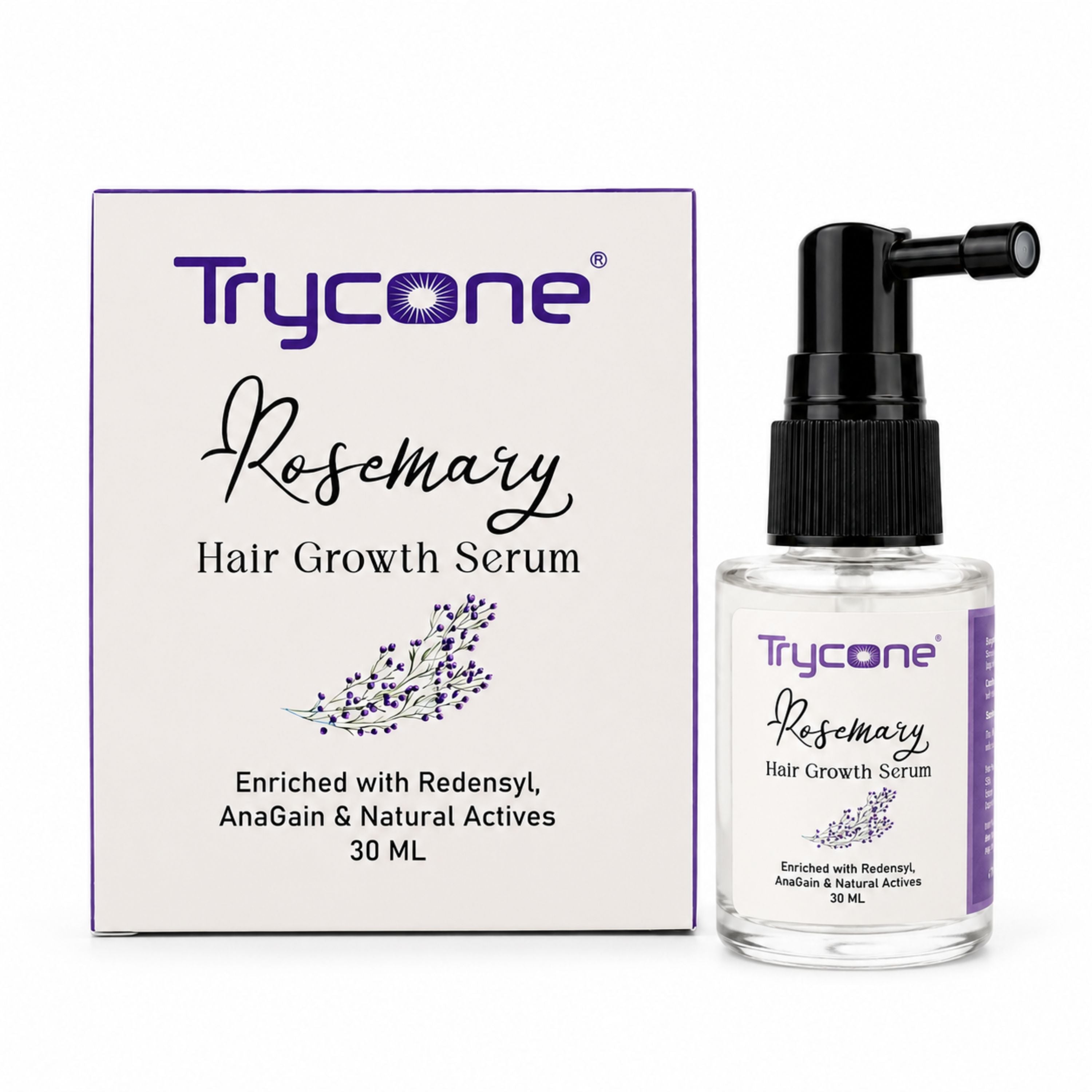 Trycone Rosemary Hair Growth Serum Enrich with Redensyl, Anagain & Other Natural Actives β 30 Ml
