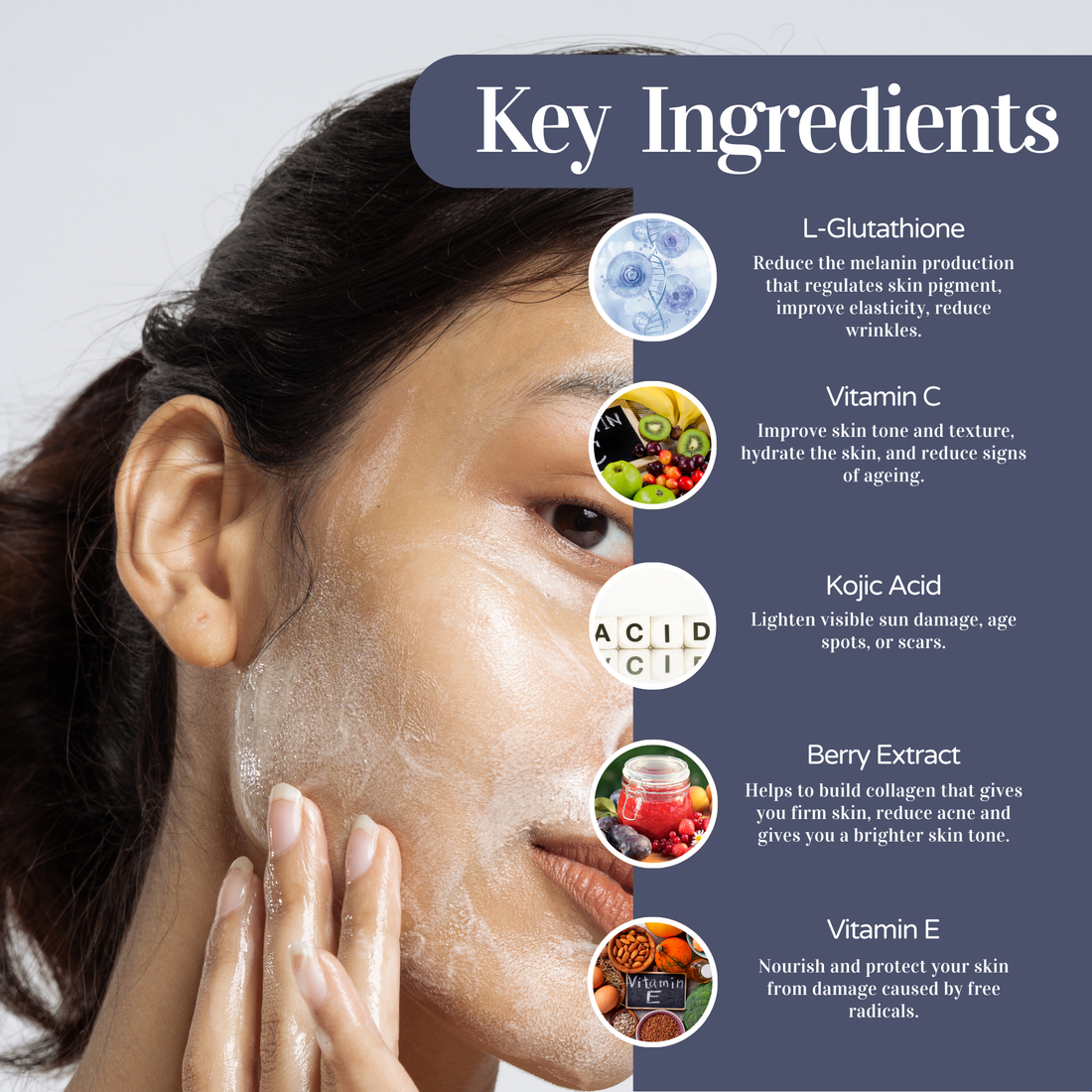 L-Glutathione Face Wash for Mens - 100 g