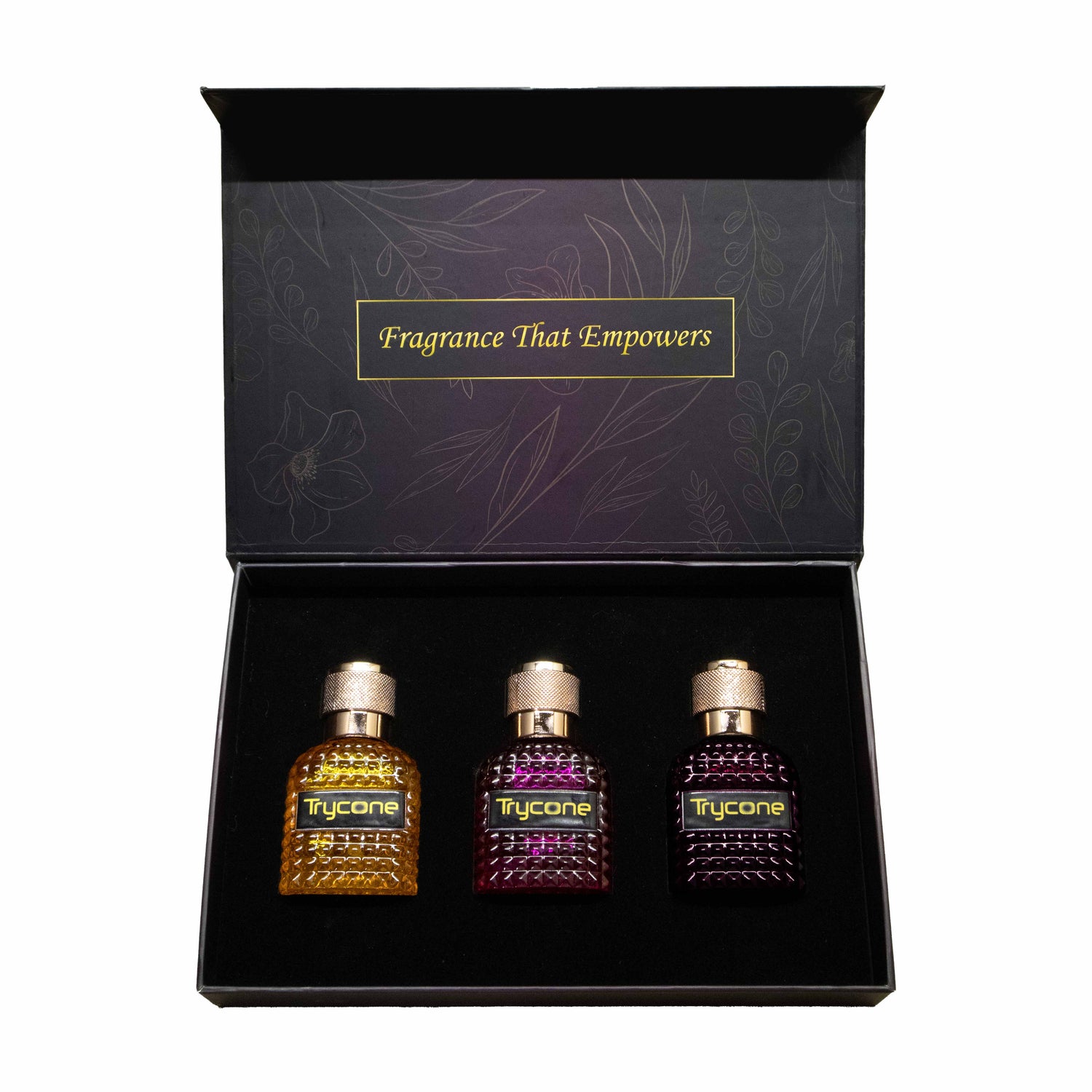 Trycone Perfume Gift Set for Women – Lushira, Velonna & Belloria | Long-Lasting Eau de Parfum | Pack of 3 (30ml Each)