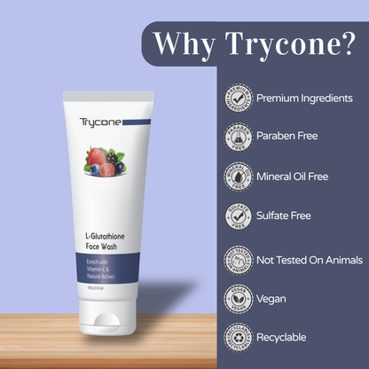 L-Glutathione Face Wash for Mens - 100 g