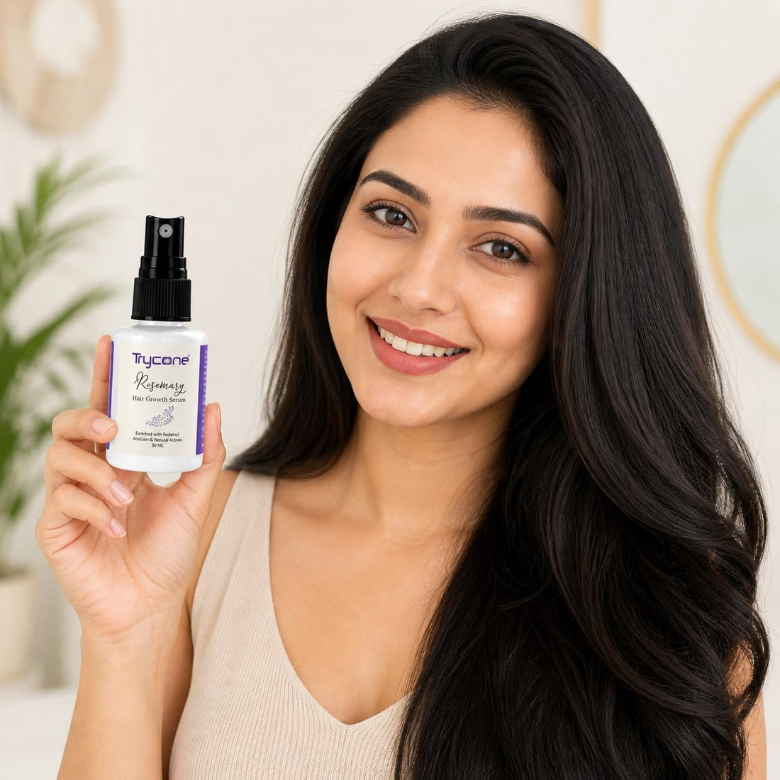 Trycone Rosemary Hair Growth Serum Enrich with Redensyl, Anagain &amp; Other Natural Actives – 30 Ml