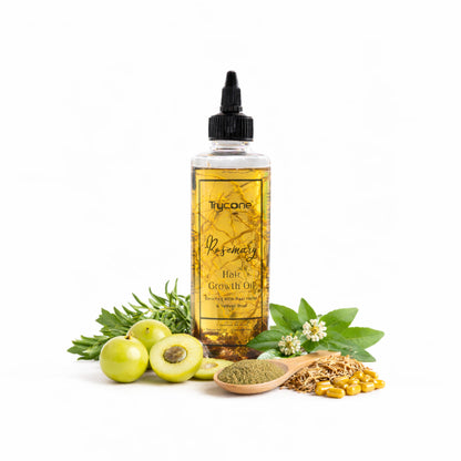 Trycone Rosemary Hair Oil – Enriched with Real Herbs &amp; Vitamin E - 200 ml