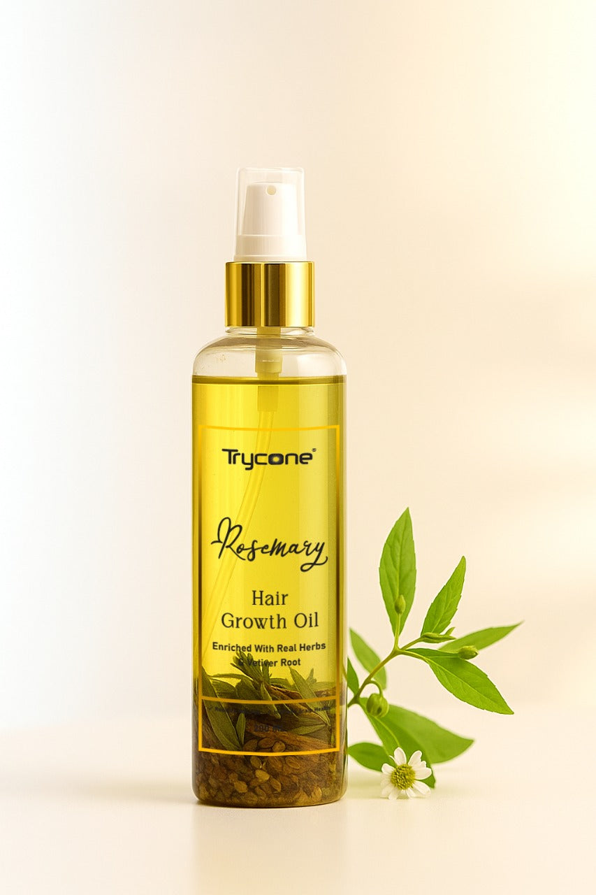 Trycone Rosemary Hair Oil – Enriched with Real Herbs &amp; Vitamin E - 200 ml